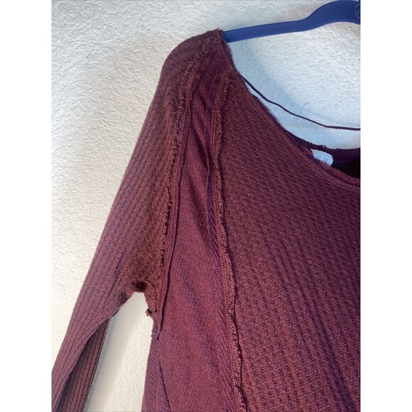 Free People Laguna Waffle Knit Thermal boho long sleeve hippie soft xs - Picture 2 of 12